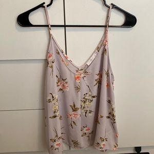 Light Lavender Floral Tank Top